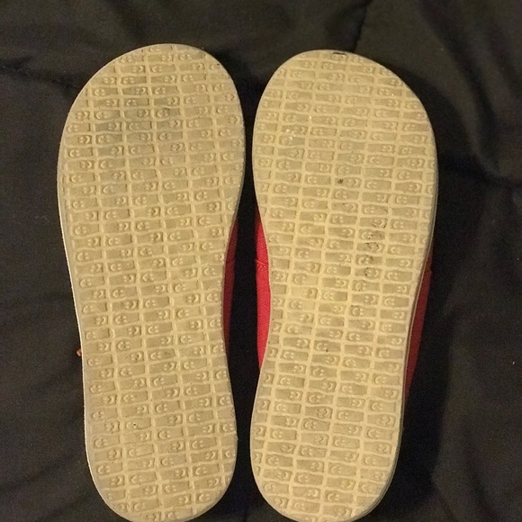 ❌-SOLD-❌SANUK RAMBLER LACE UP MOCCASINS 7 1/2 RED - Picture 4 of 4